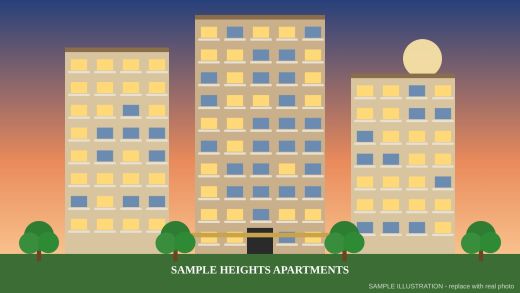 Apartment towers